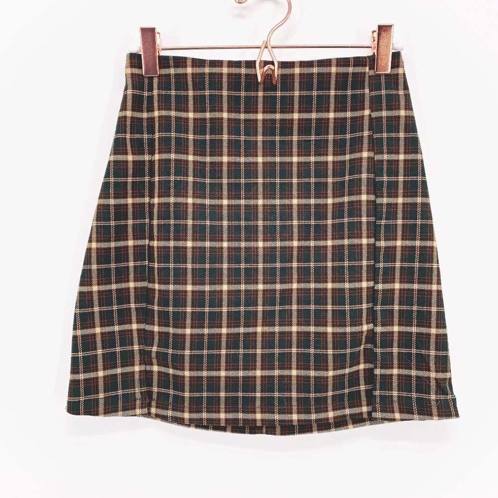 J. Galt Cara Plaid Mini Skirt